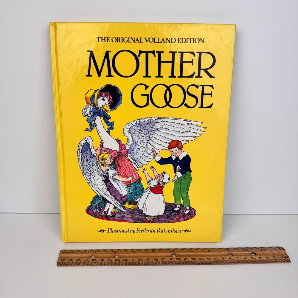 Vtg 1984 Mother Goose Original Volland Edition Hardcover Story Book Nursery